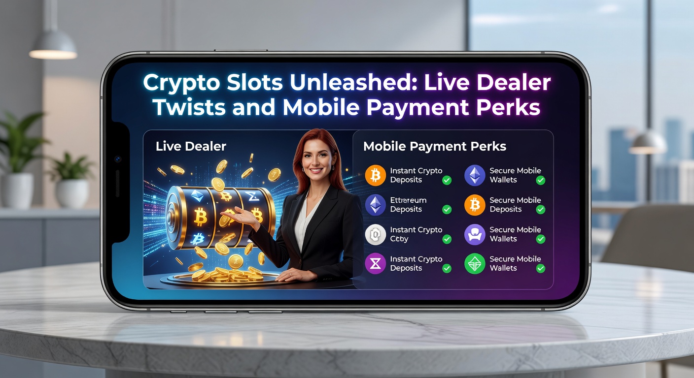 Smartphone displaying a crypto slot game with live dealer feed and mobile wallet transaction confirmation overlay